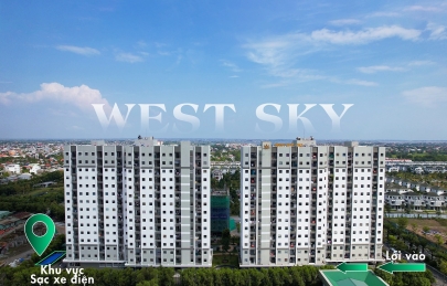 CHUNG CƯ WEST SKY – TIÊN PHONG TRIỂN KHAI KHU SẠC XE ĐIỆN RIÊNG BIỆT NGOÀI TRỜI